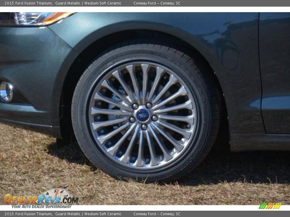 2015 Ford Fusion Titanium Guard Metallic / Medium Soft Ceramic Photo #11