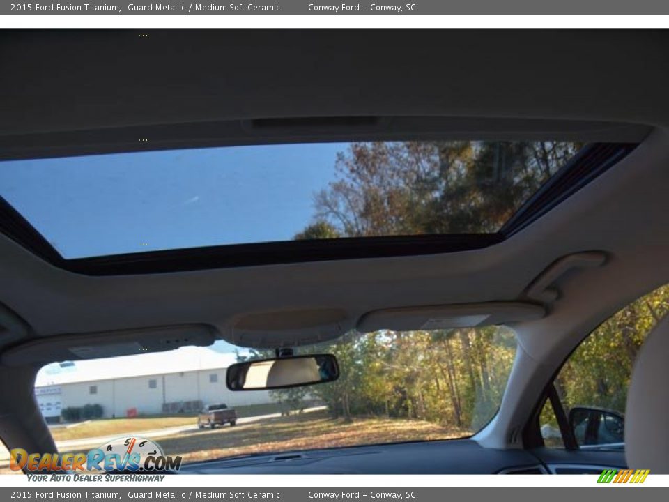 2015 Ford Fusion Titanium Guard Metallic / Medium Soft Ceramic Photo #17