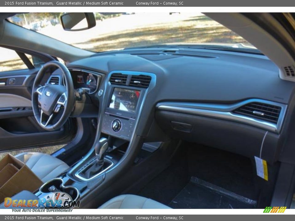 2015 Ford Fusion Titanium Guard Metallic / Medium Soft Ceramic Photo #19