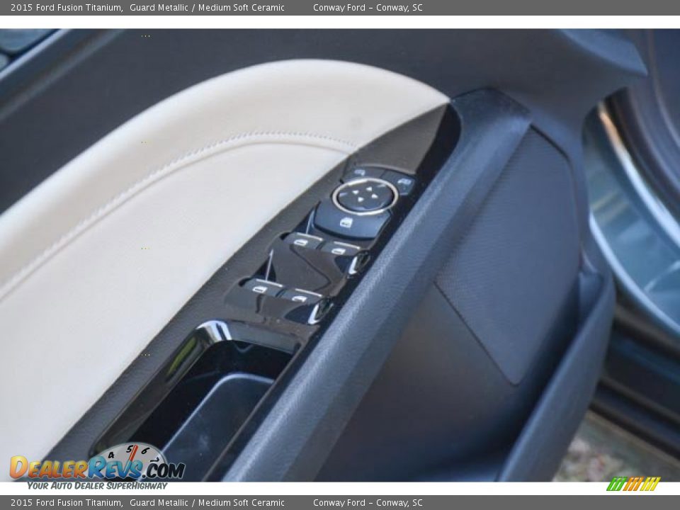 2015 Ford Fusion Titanium Guard Metallic / Medium Soft Ceramic Photo #21