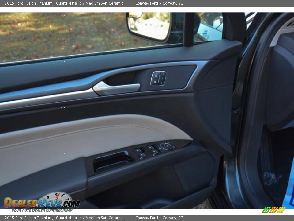 2015 Ford Fusion Titanium Guard Metallic / Medium Soft Ceramic Photo #22