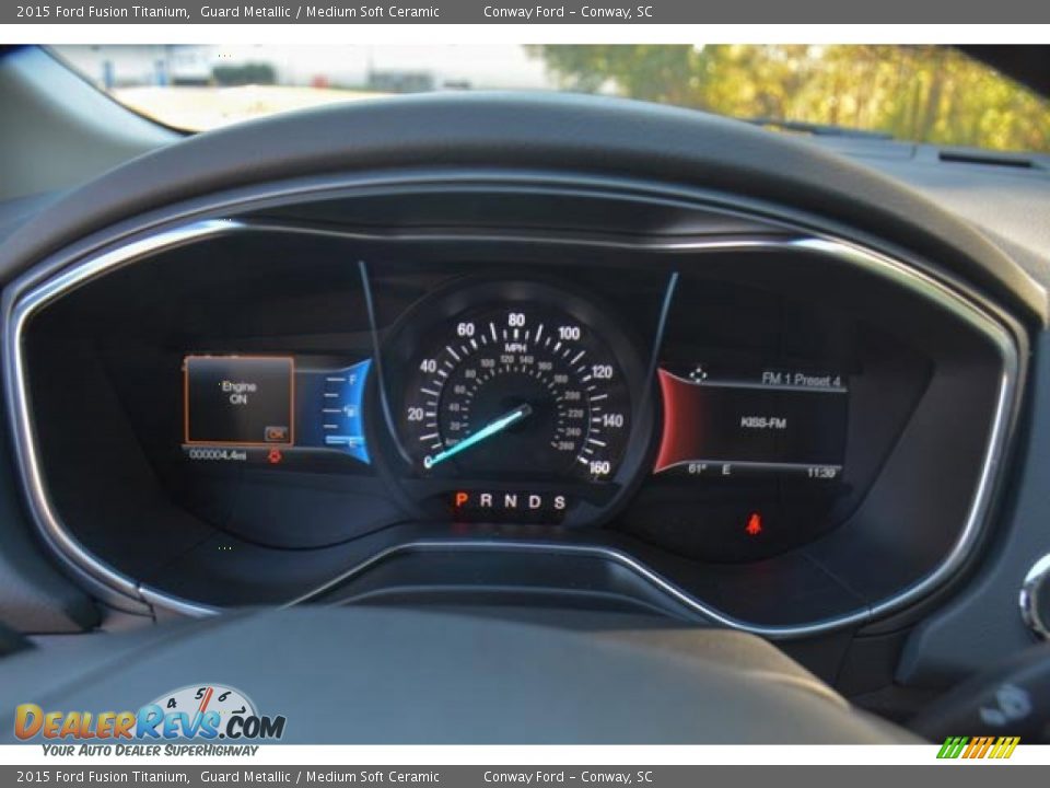 2015 Ford Fusion Titanium Guard Metallic / Medium Soft Ceramic Photo #24