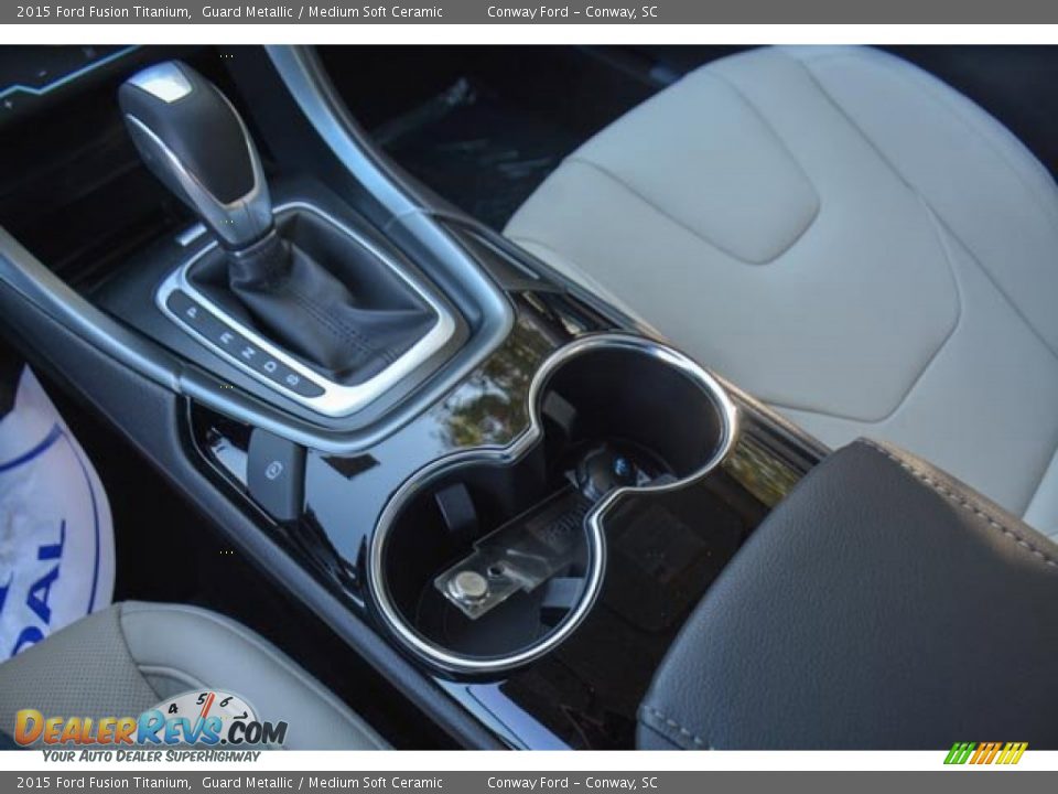 2015 Ford Fusion Titanium Guard Metallic / Medium Soft Ceramic Photo #31