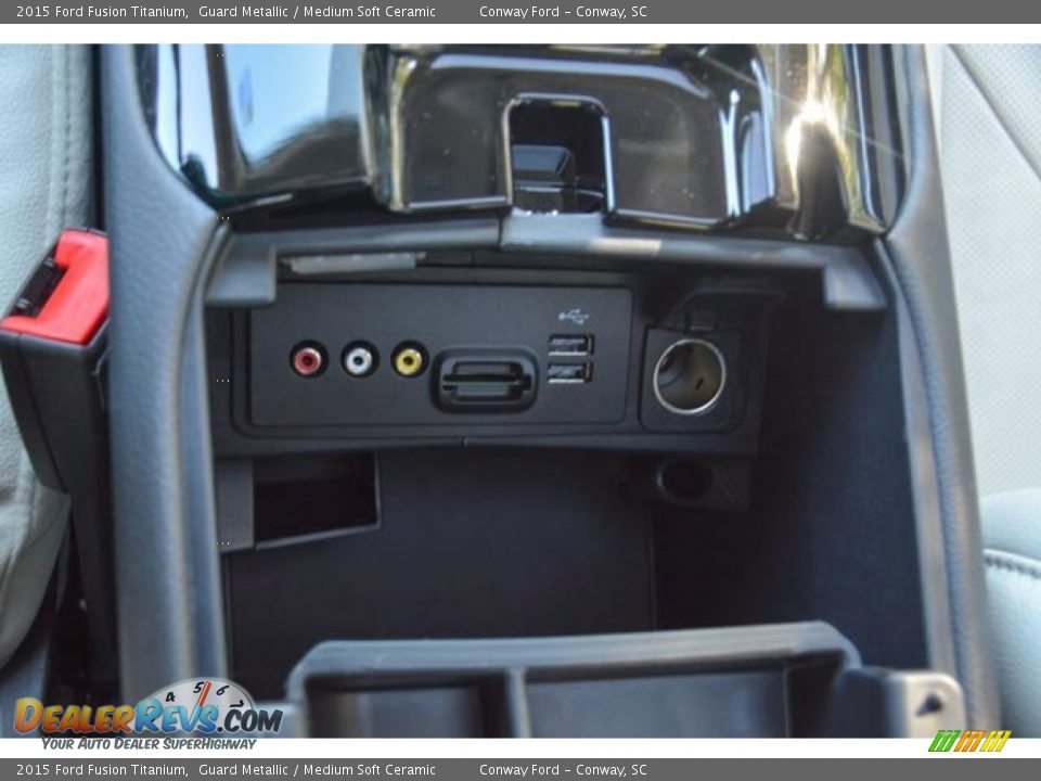 2015 Ford Fusion Titanium Guard Metallic / Medium Soft Ceramic Photo #32