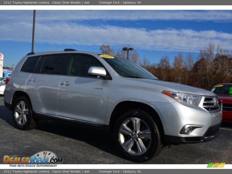 2012 Toyota Highlander Limited Classic Silver Metallic / Ash Photo #1