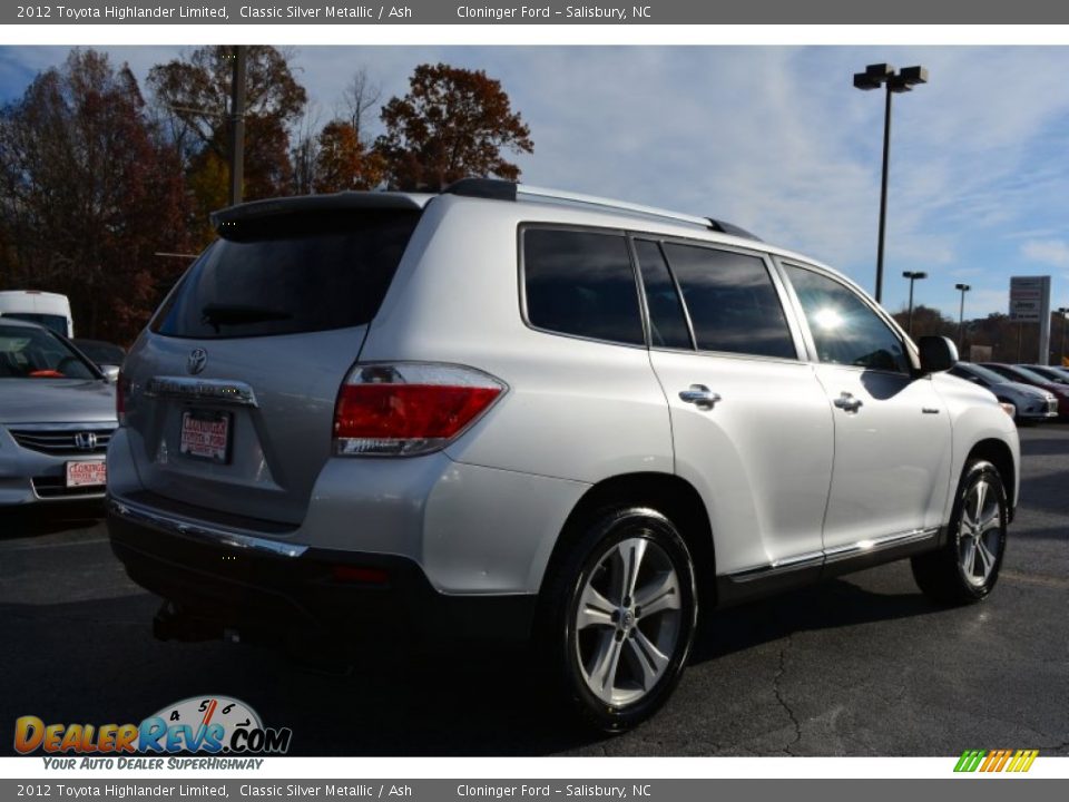 2012 Toyota Highlander Limited Classic Silver Metallic / Ash Photo #3