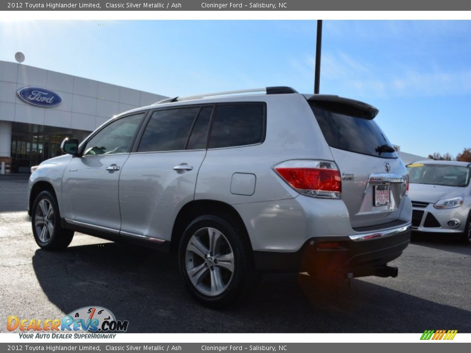 2012 Toyota Highlander Limited Classic Silver Metallic / Ash Photo #5