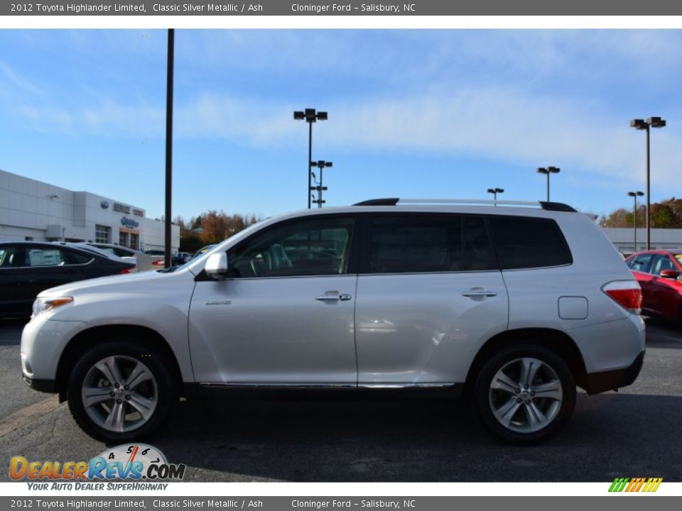 2012 Toyota Highlander Limited Classic Silver Metallic / Ash Photo #6