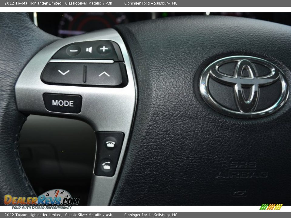2012 Toyota Highlander Limited Classic Silver Metallic / Ash Photo #27