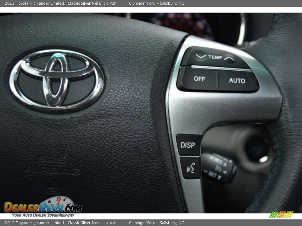2012 Toyota Highlander Limited Classic Silver Metallic / Ash Photo #28