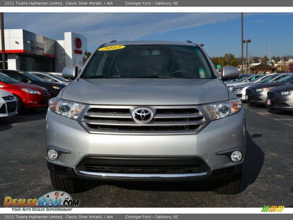 2012 Toyota Highlander Limited Classic Silver Metallic / Ash Photo #34