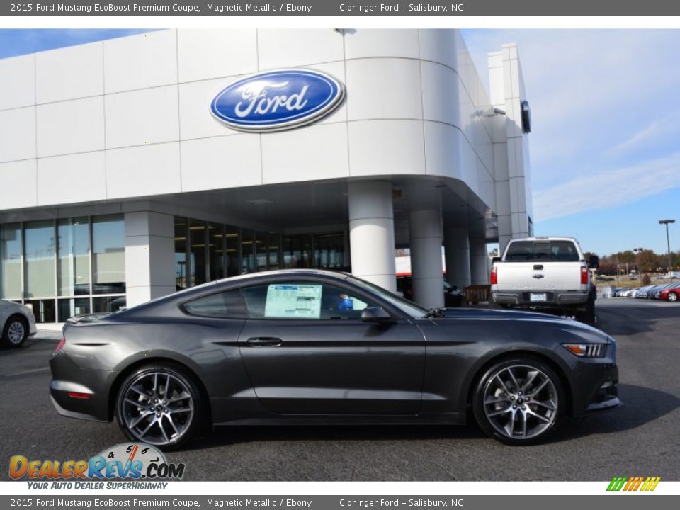 Magnetic Metallic 2015 Ford Mustang EcoBoost Premium Coupe Photo #2