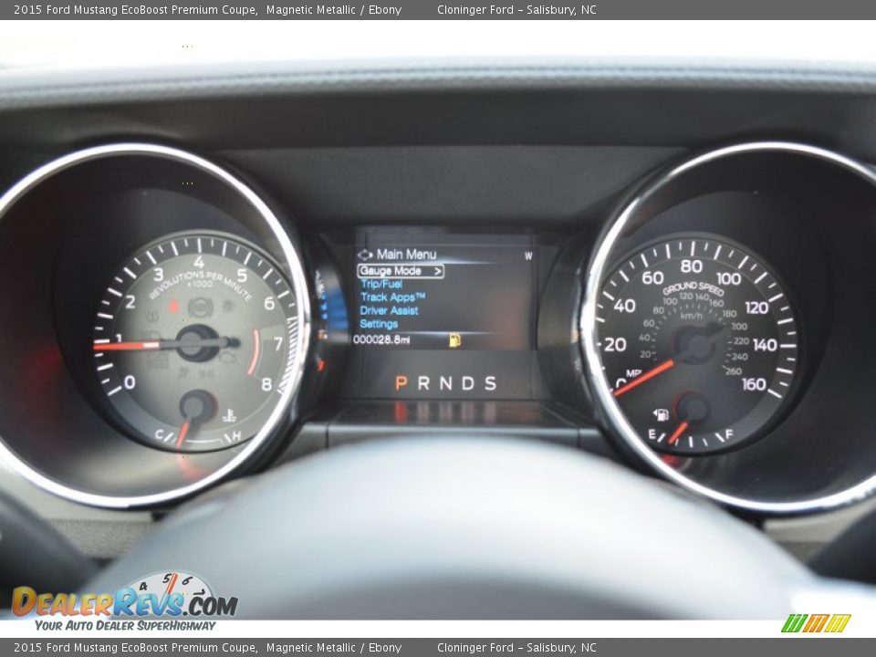 2015 Ford Mustang EcoBoost Premium Coupe Gauges Photo #18