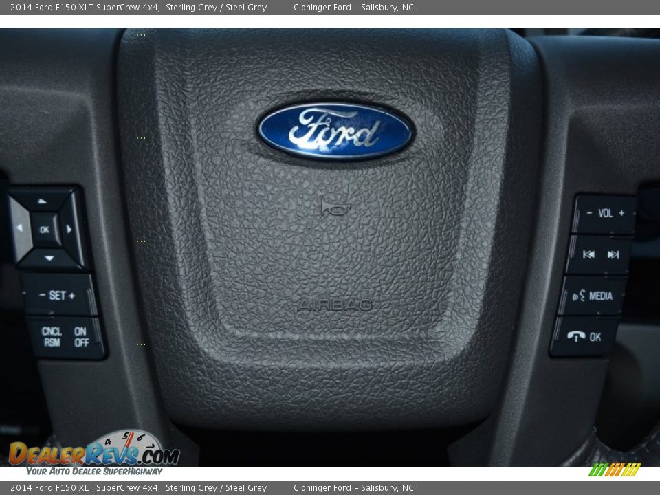 2014 Ford F150 XLT SuperCrew 4x4 Sterling Grey / Steel Grey Photo #15