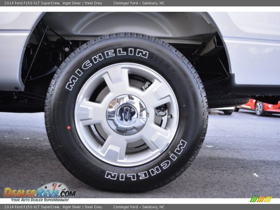 2014 Ford F150 XLT SuperCrew Ingot Silver / Steel Grey Photo #11