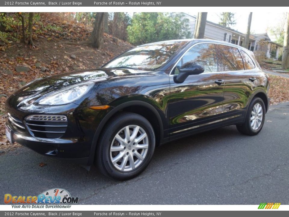 2012 Porsche Cayenne Black / Luxor Beige Photo #1