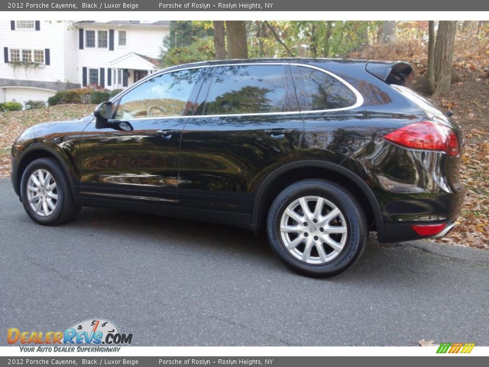 2012 Porsche Cayenne Black / Luxor Beige Photo #4