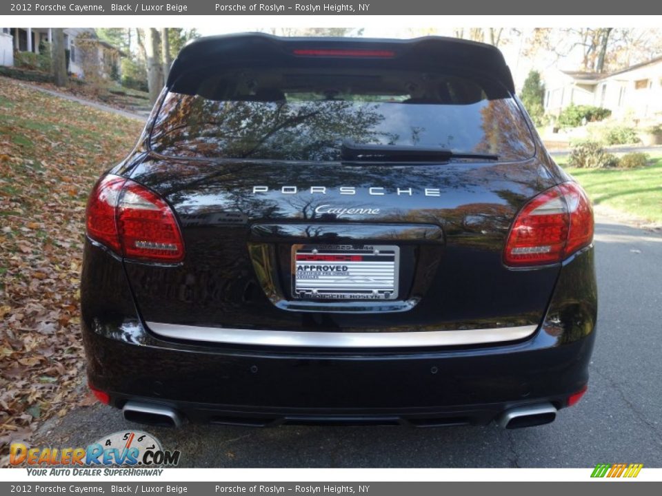 2012 Porsche Cayenne Black / Luxor Beige Photo #5