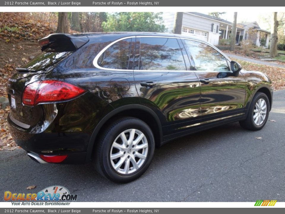 2012 Porsche Cayenne Black / Luxor Beige Photo #6