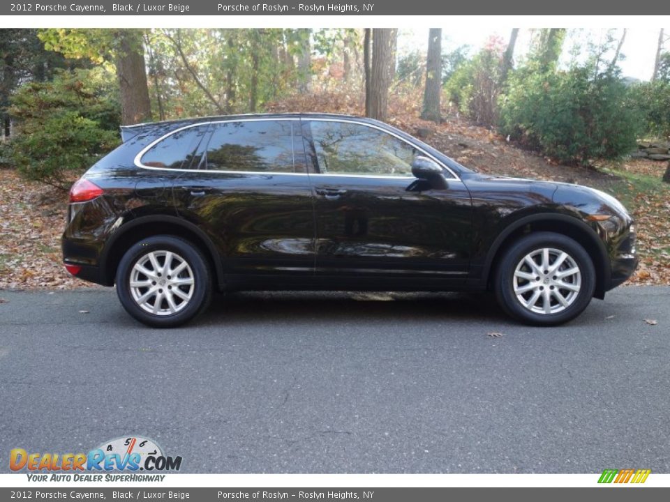 2012 Porsche Cayenne Black / Luxor Beige Photo #7