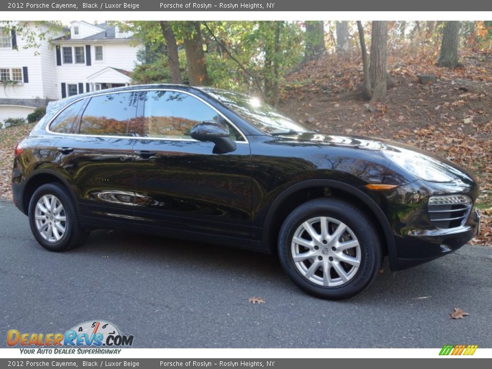 2012 Porsche Cayenne Black / Luxor Beige Photo #8