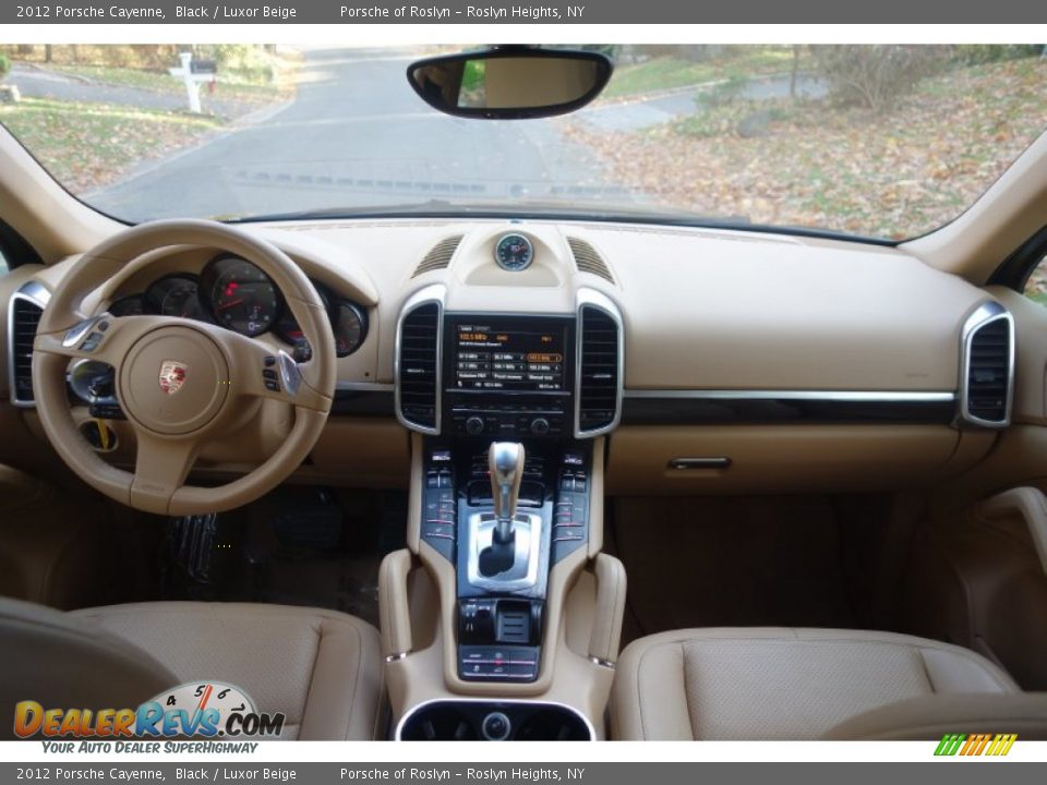 2012 Porsche Cayenne Black / Luxor Beige Photo #13