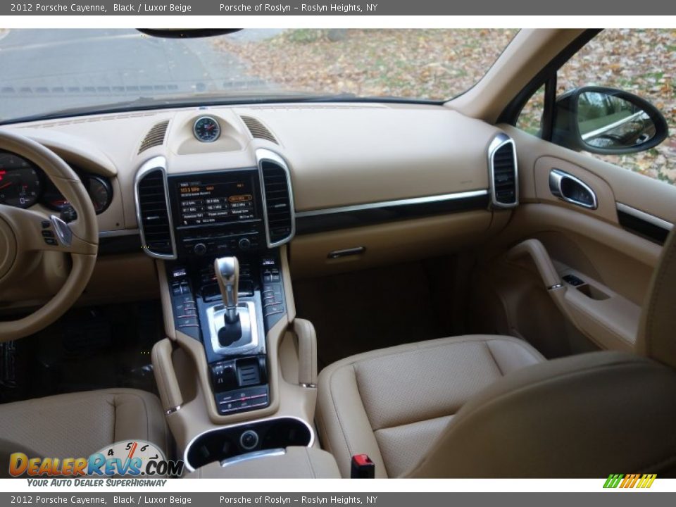 2012 Porsche Cayenne Black / Luxor Beige Photo #14