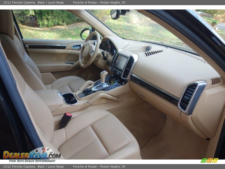 2012 Porsche Cayenne Black / Luxor Beige Photo #15