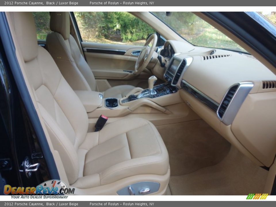 2012 Porsche Cayenne Black / Luxor Beige Photo #16