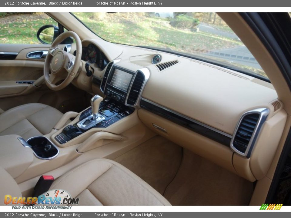 2012 Porsche Cayenne Black / Luxor Beige Photo #18