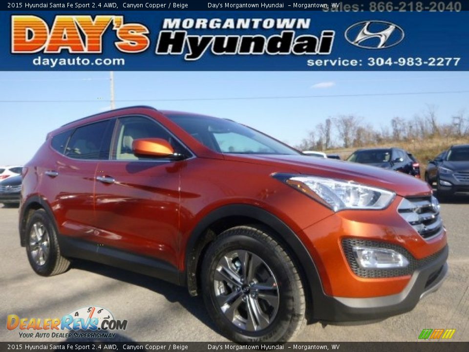2015 Hyundai Santa Fe Sport 2.4 AWD Canyon Copper / Beige Photo #1