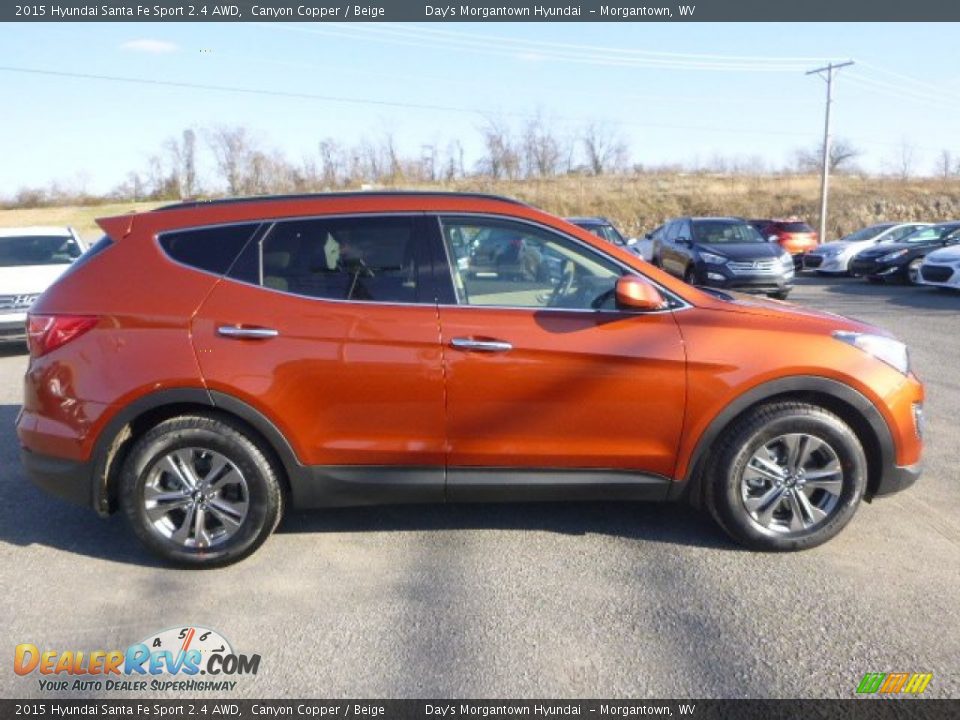 2015 Hyundai Santa Fe Sport 2.4 AWD Canyon Copper / Beige Photo #2