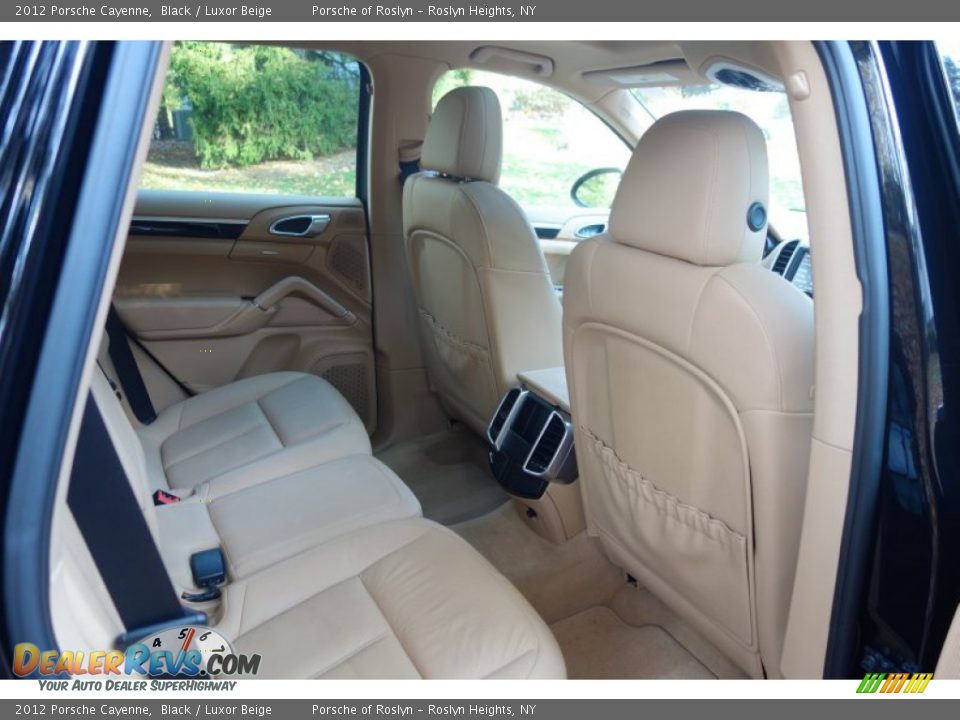 2012 Porsche Cayenne Black / Luxor Beige Photo #21
