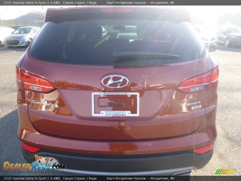 2015 Hyundai Santa Fe Sport 2.4 AWD Canyon Copper / Beige Photo #4
