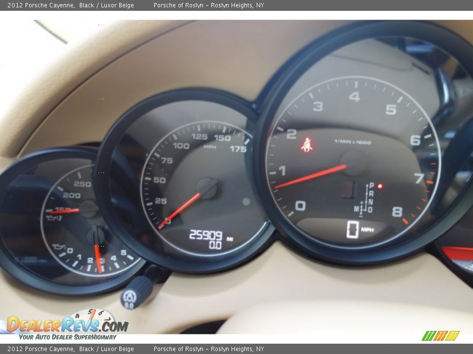 2012 Porsche Cayenne Black / Luxor Beige Photo #23