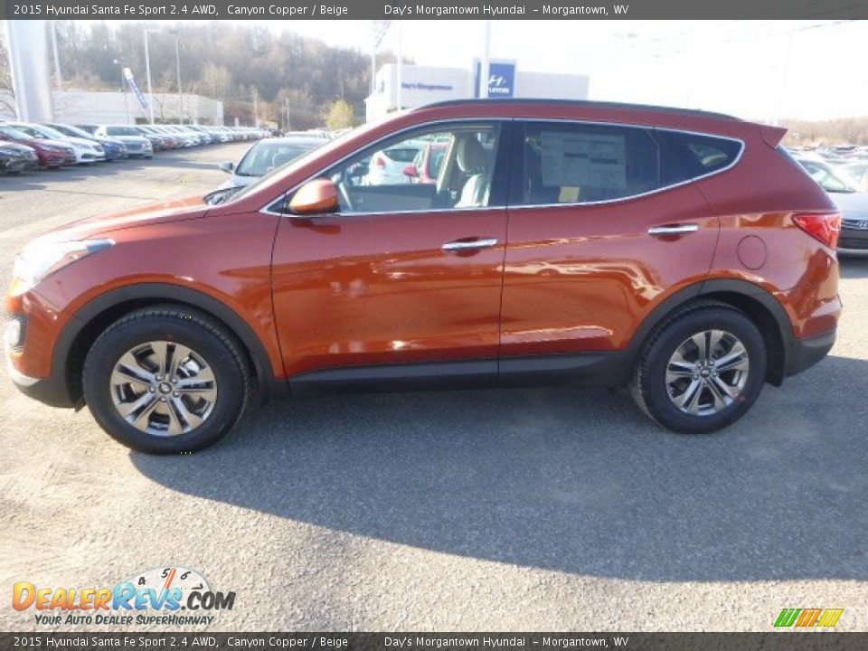 2015 Hyundai Santa Fe Sport 2.4 AWD Canyon Copper / Beige Photo #6