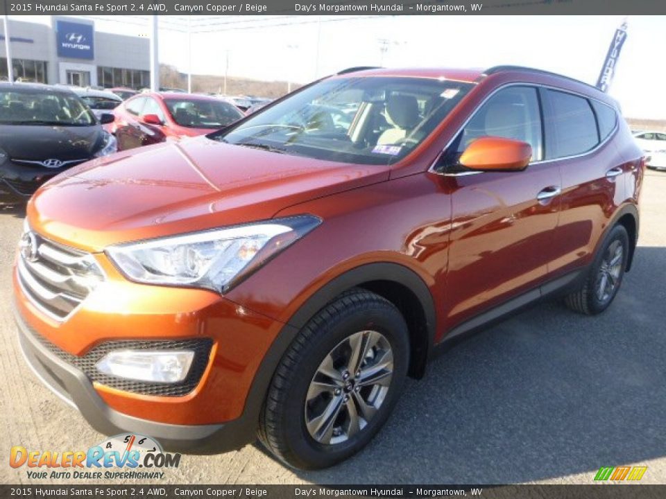 2015 Hyundai Santa Fe Sport 2.4 AWD Canyon Copper / Beige Photo #7