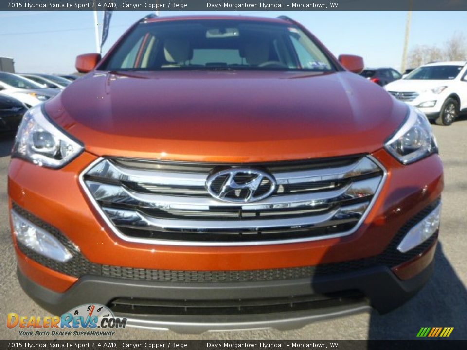 2015 Hyundai Santa Fe Sport 2.4 AWD Canyon Copper / Beige Photo #8