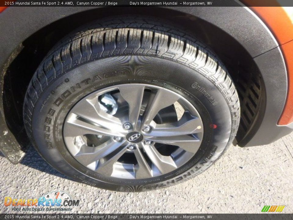 2015 Hyundai Santa Fe Sport 2.4 AWD Canyon Copper / Beige Photo #9