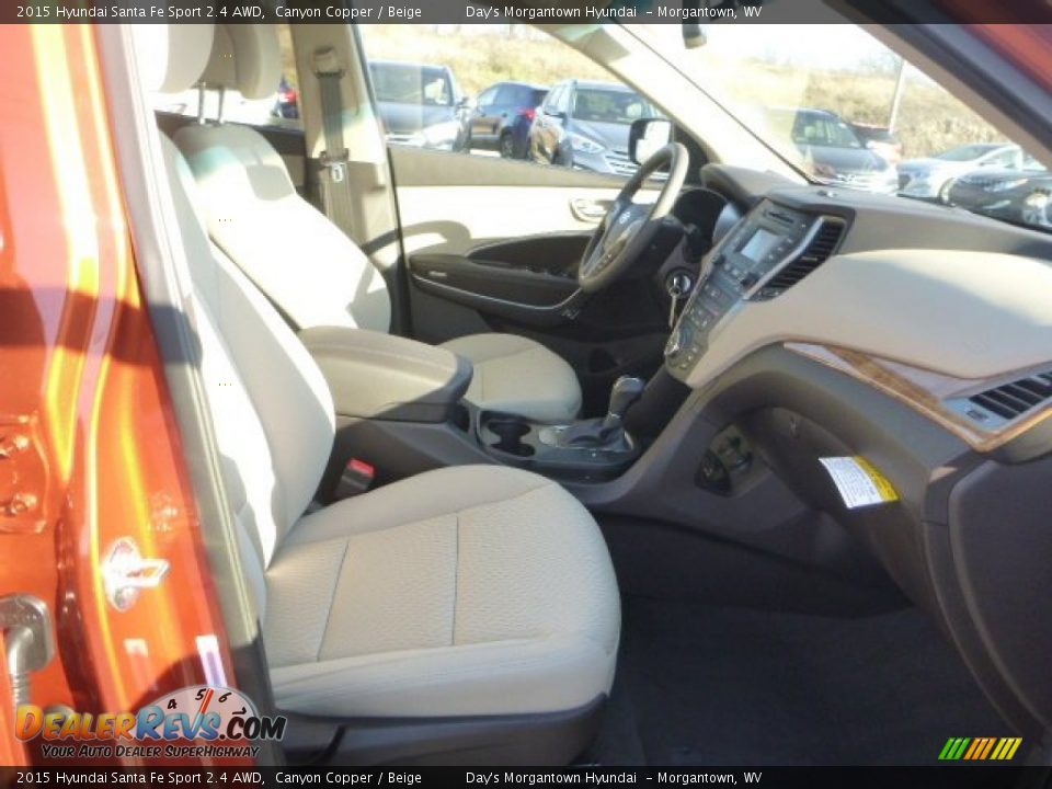 2015 Hyundai Santa Fe Sport 2.4 AWD Canyon Copper / Beige Photo #10