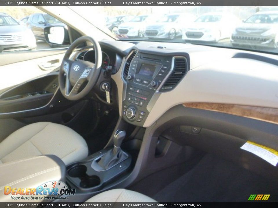 2015 Hyundai Santa Fe Sport 2.4 AWD Canyon Copper / Beige Photo #11