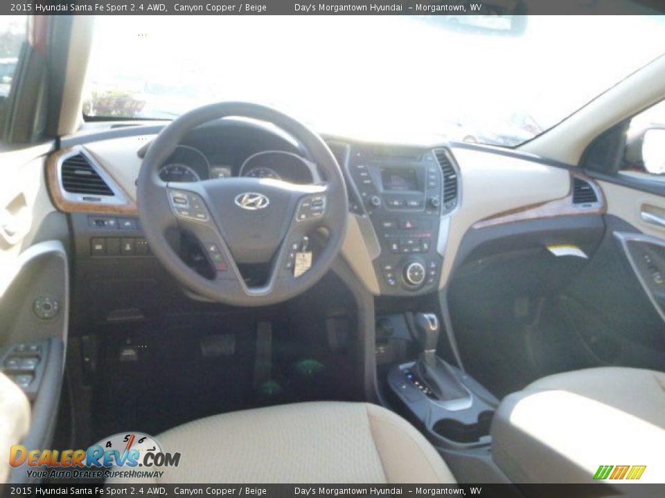 2015 Hyundai Santa Fe Sport 2.4 AWD Canyon Copper / Beige Photo #14