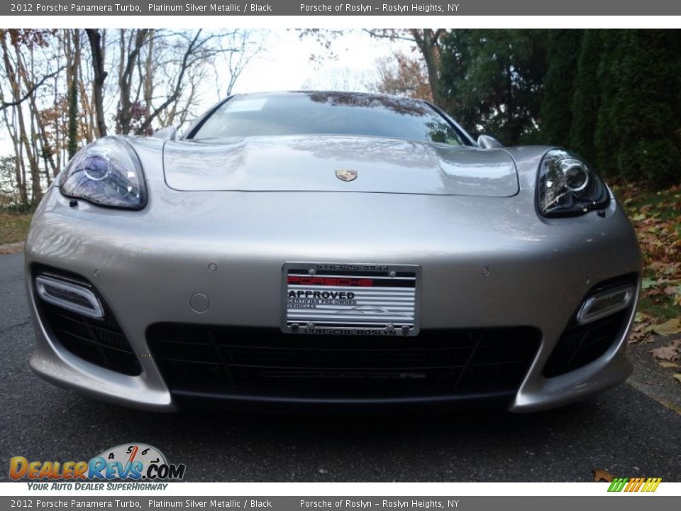 2012 Porsche Panamera Turbo Platinum Silver Metallic / Black Photo #9