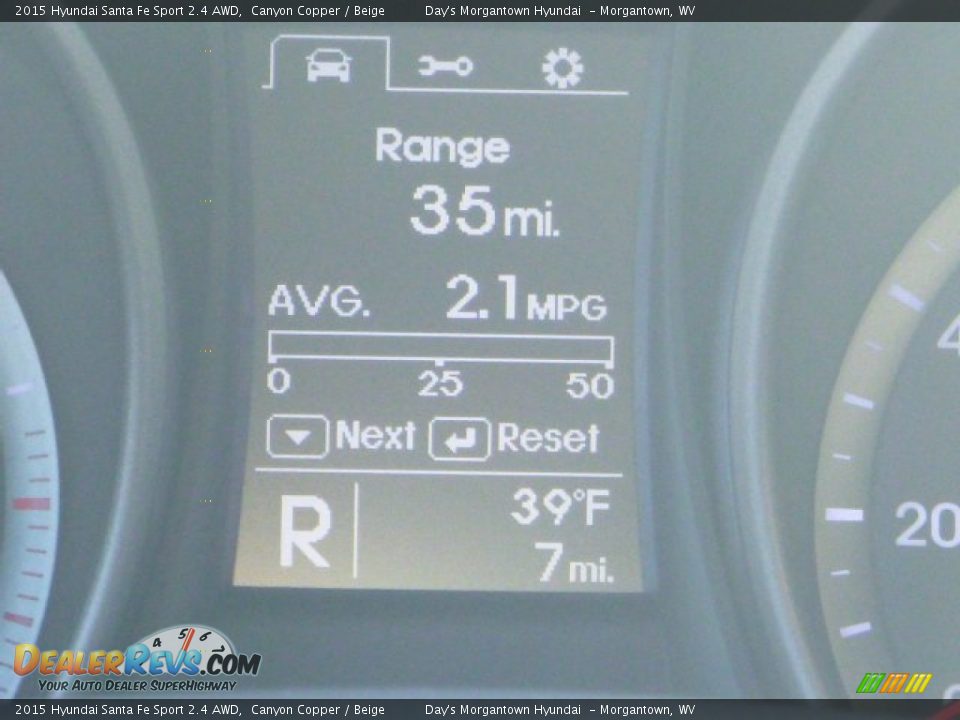 2015 Hyundai Santa Fe Sport 2.4 AWD Canyon Copper / Beige Photo #17