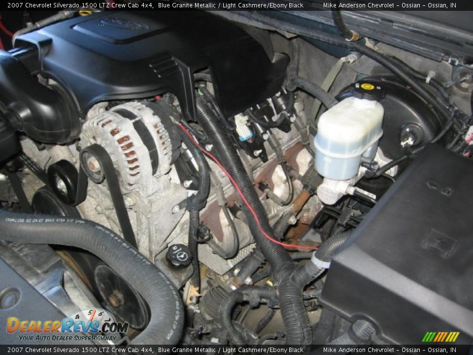 2007 Chevrolet Silverado 1500 LTZ Crew Cab 4x4 Blue Granite Metallic / Light Cashmere/Ebony Black Photo #23