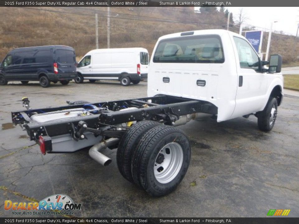 2015 Ford F350 Super Duty XL Regular Cab 4x4 Chassis Oxford White / Steel Photo #3