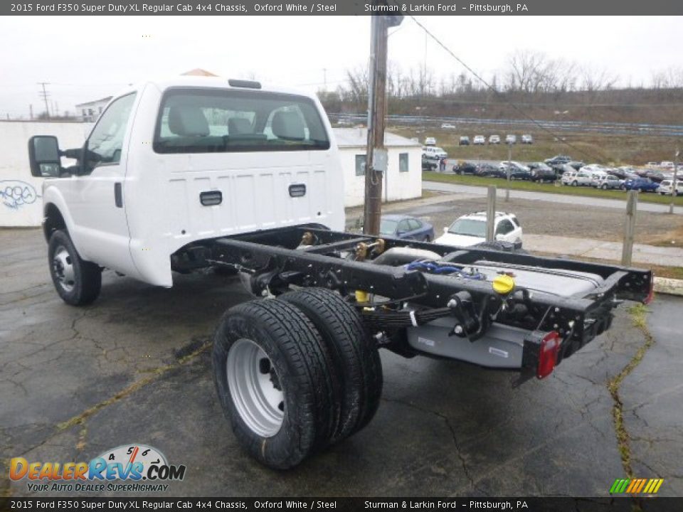 2015 Ford F350 Super Duty XL Regular Cab 4x4 Chassis Oxford White / Steel Photo #5