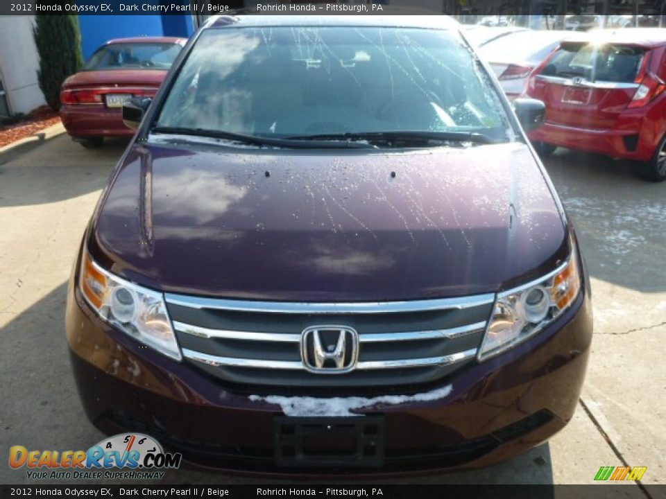 2012 Honda Odyssey EX Dark Cherry Pearl II / Beige Photo #17