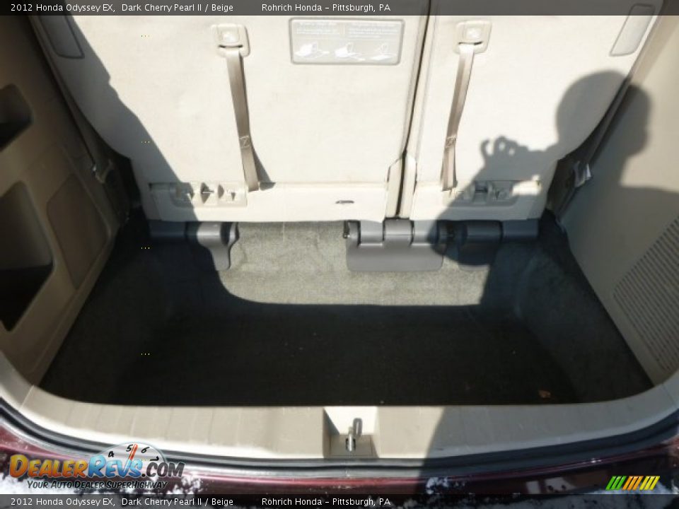 2012 Honda Odyssey EX Dark Cherry Pearl II / Beige Photo #24