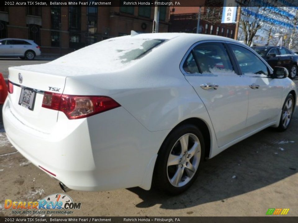 2012 Acura TSX Sedan Bellanova White Pearl / Parchment Photo #3